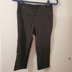 Victoria's Secret VSX Sport | Black Fishnet Knockout Crop Leggings